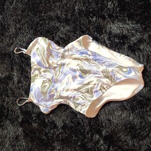 Stylish One Piece Swimsuit - Blue and Green HURLEY WOMENS SWIMWEAR FULL-PIECE